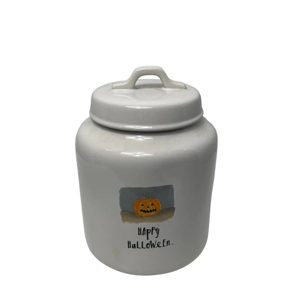 Rae Dunn Happy Halloween Canister NEW